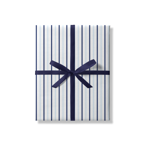 Blue / White Stripe Gift Wrap