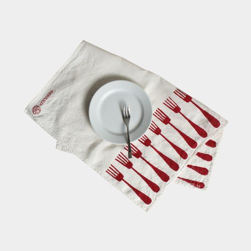 forchette-kitchen-towel-rosso