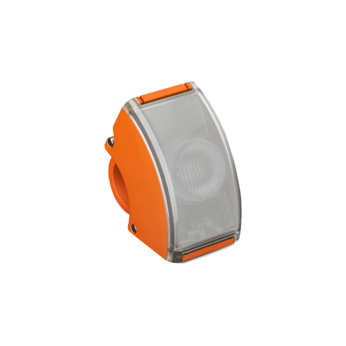 Curve Front Bike Light, Orange