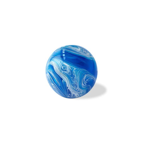 Abstract Glass Ball Blue