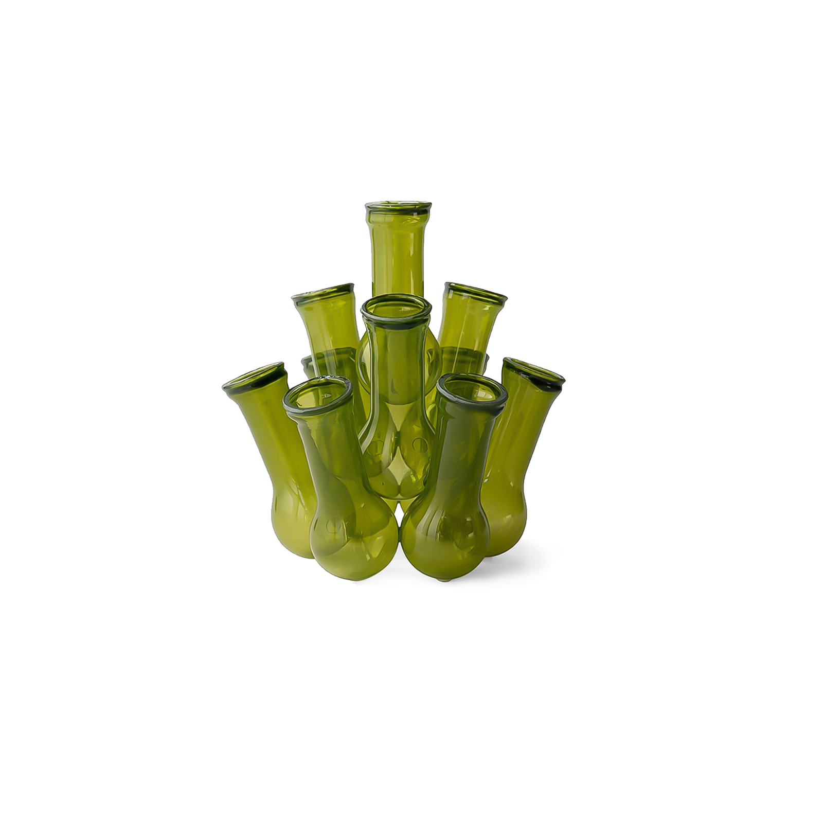 multi-hole-vase-green