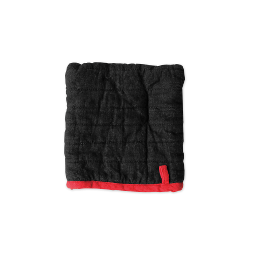 Manon Square Oven Mitten, Noir