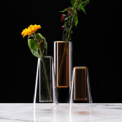 double-small-trapezoid-double-wall-glass-vase-amber-gessato-2