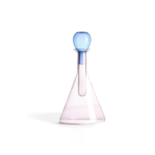 Glass Chemical Bottle, Pink