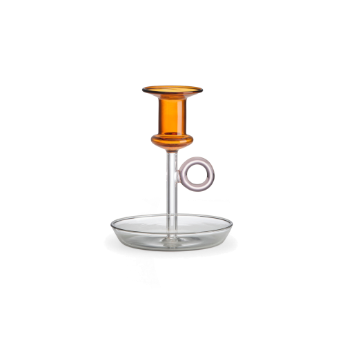 Le Bugie Glass Candlestick Holder