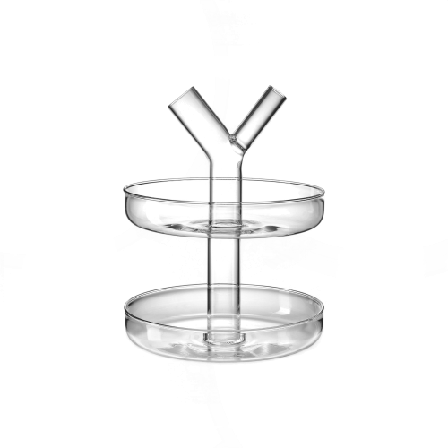Peony Two-Tier Glass Stand