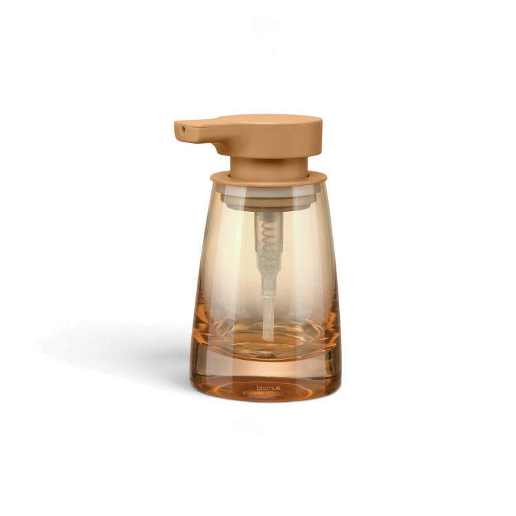 Ava Hand-Blown Glass Soap Dispenser