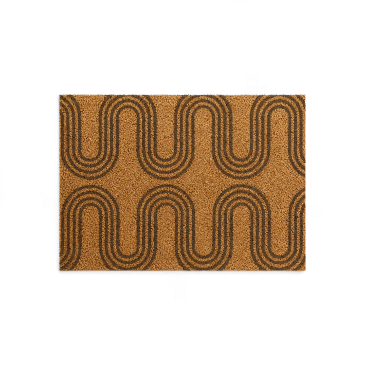 Retro Wave Pattern Coir Doormat