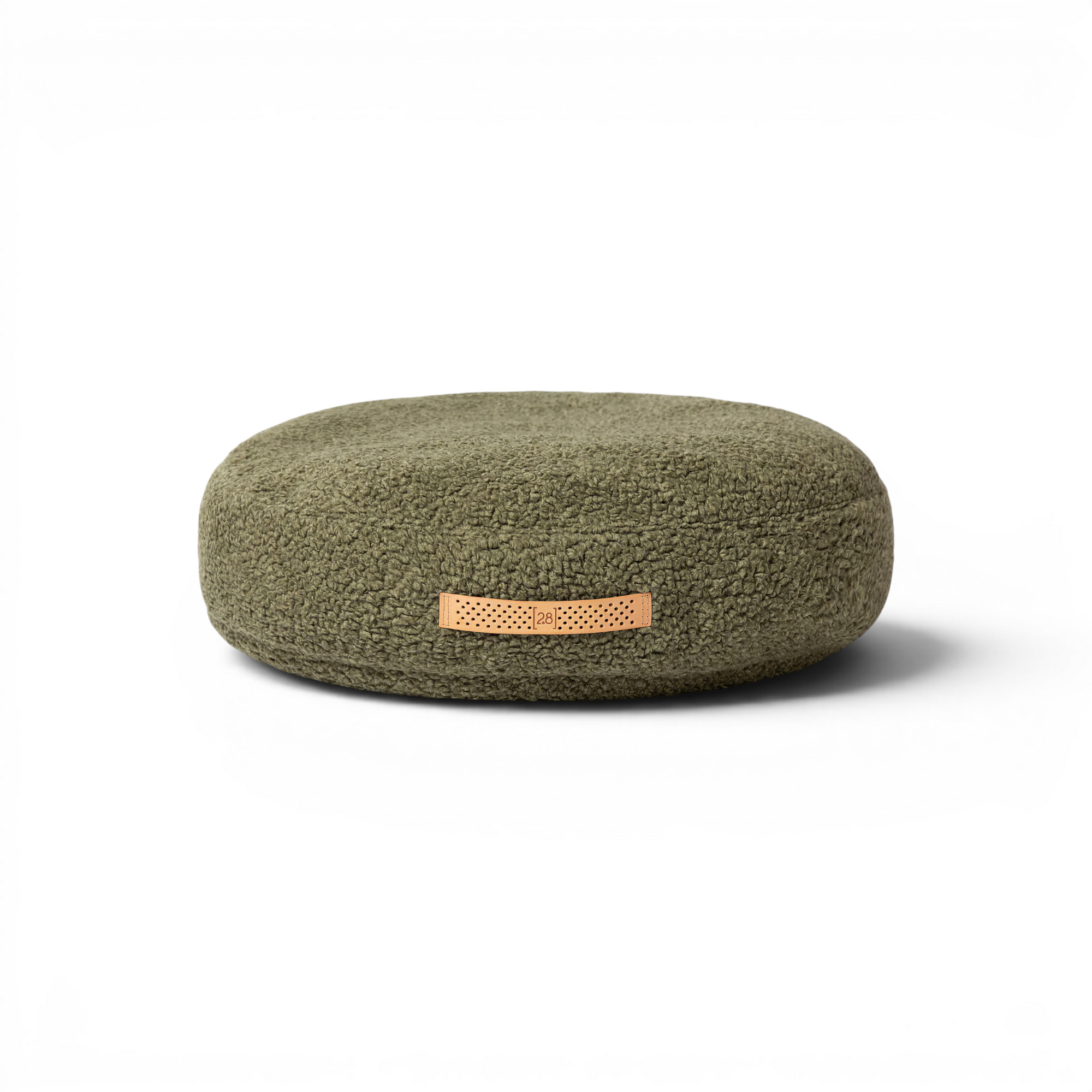 Pistachio boucle wool, Large 35" diameter