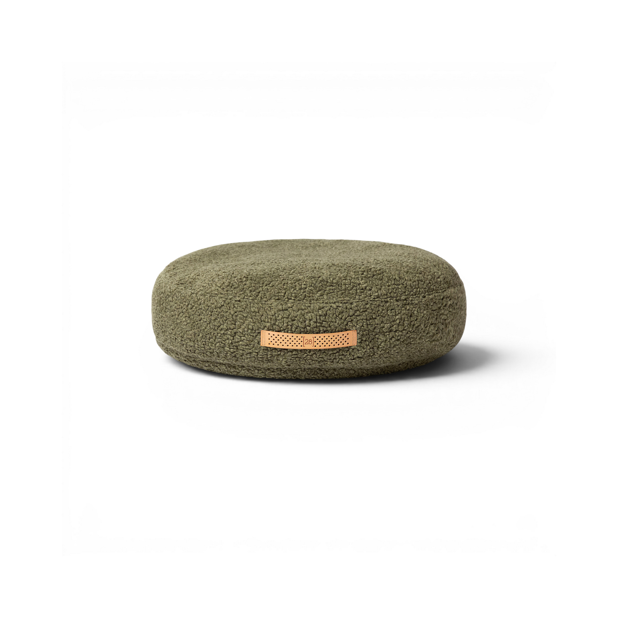 Pistachio boucle wool, Small 27" diameter