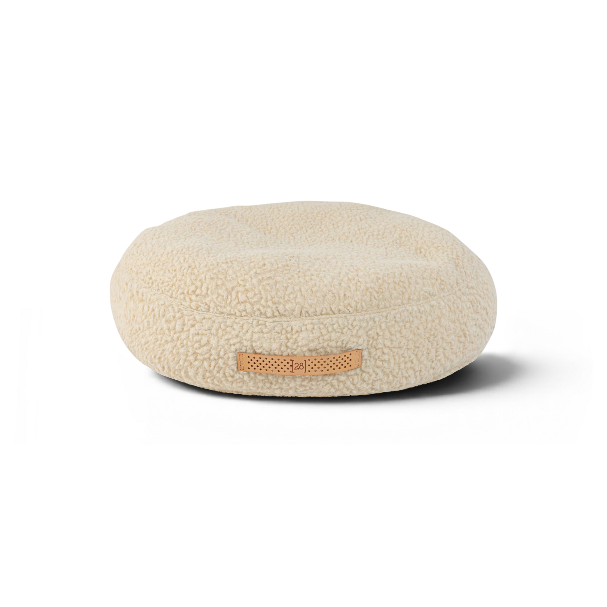 Cream boucle wool, Large 35" diameter