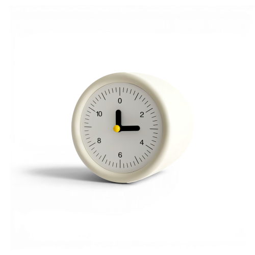 Corner Wall Clock - Cream