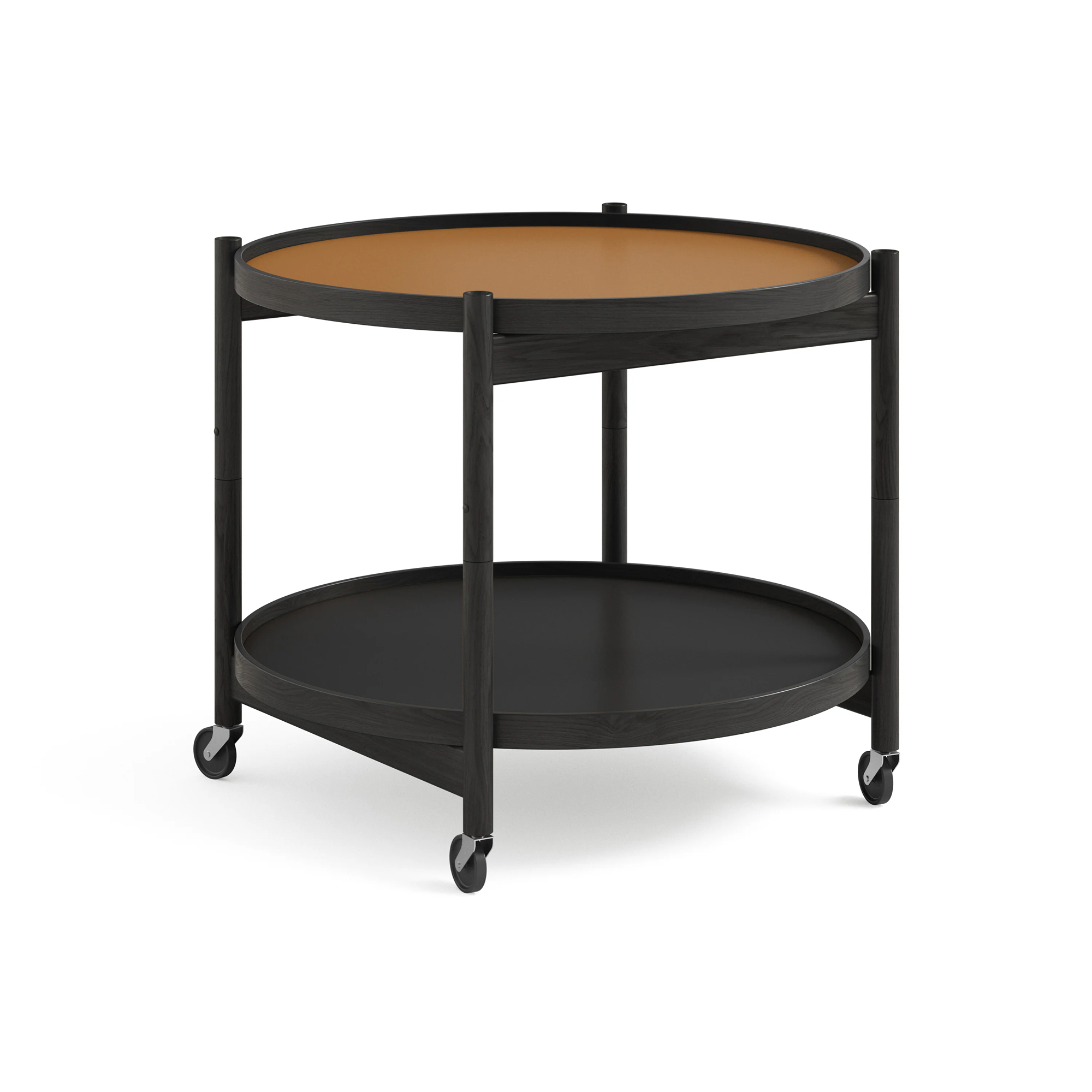  Large (diam 60 cm}, Clay / cognac + black