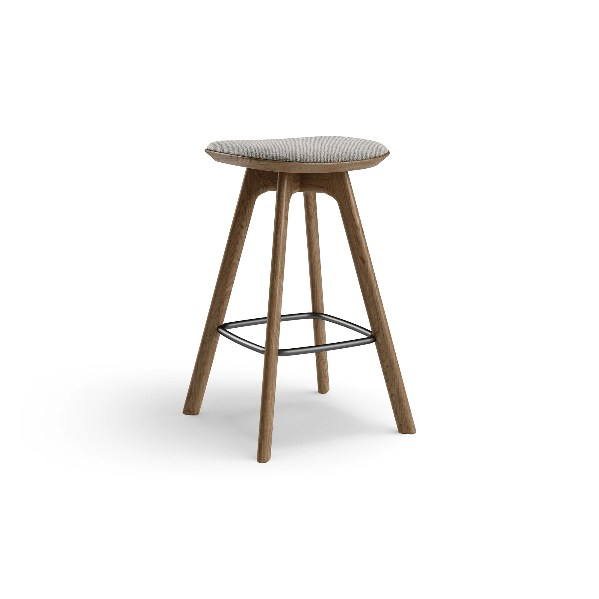  Oiled fumed oak, Grey wool blend / Hallingdal 65