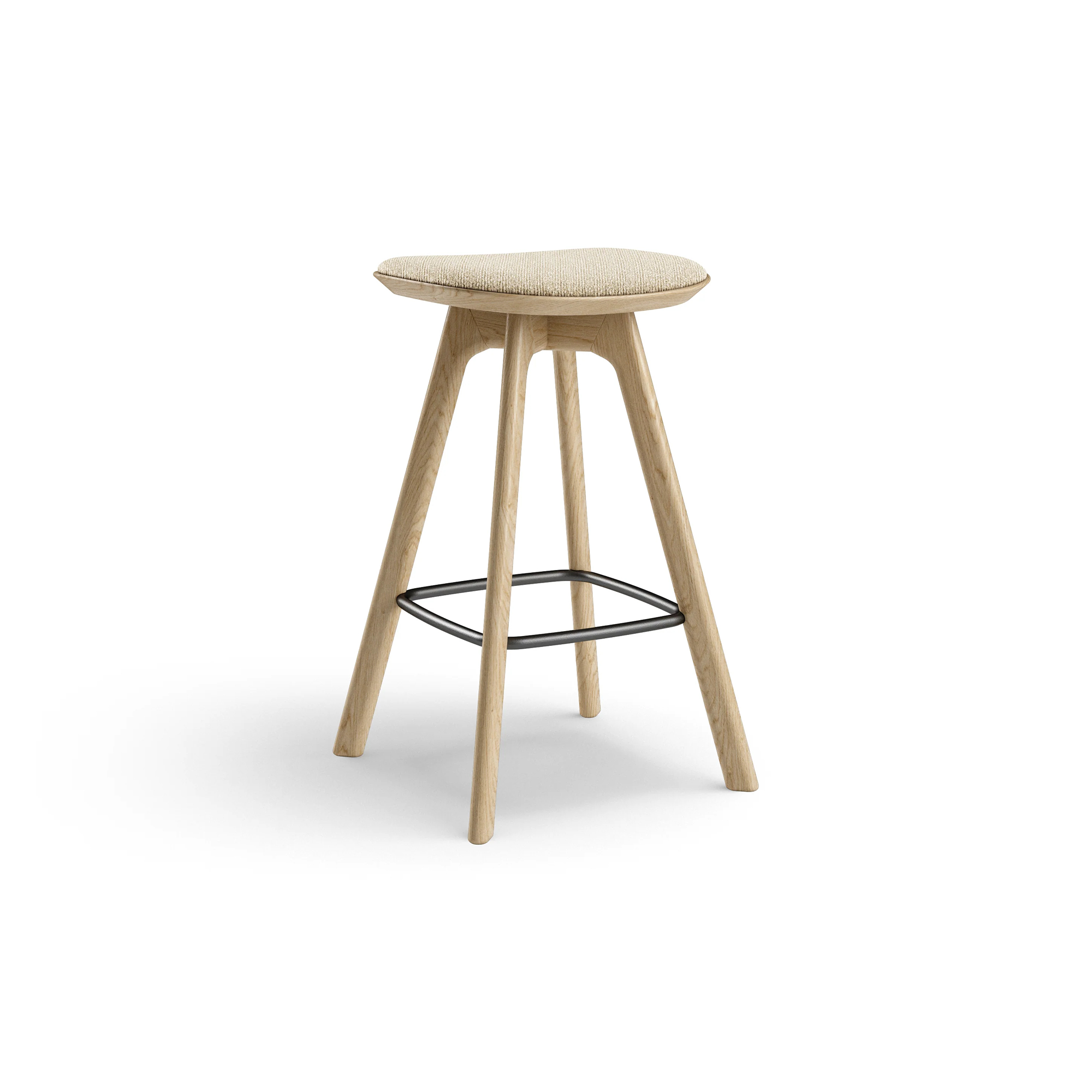  Oiled oak, Cream cotton blend / moss