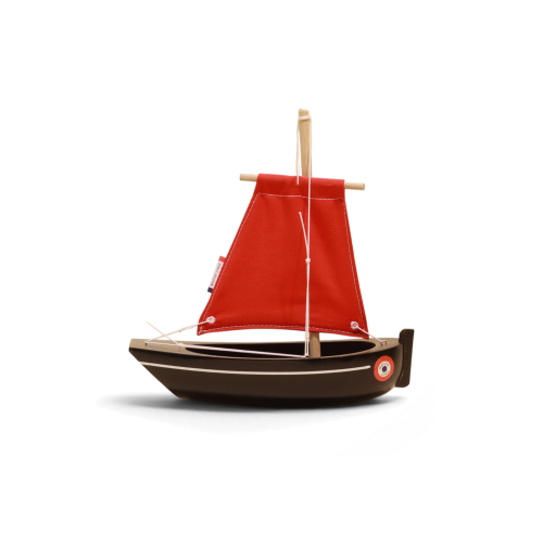 Le Misainier Black Wooden Toy Boat