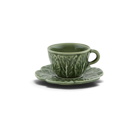 Cabbage Coffee Cup and Saucer