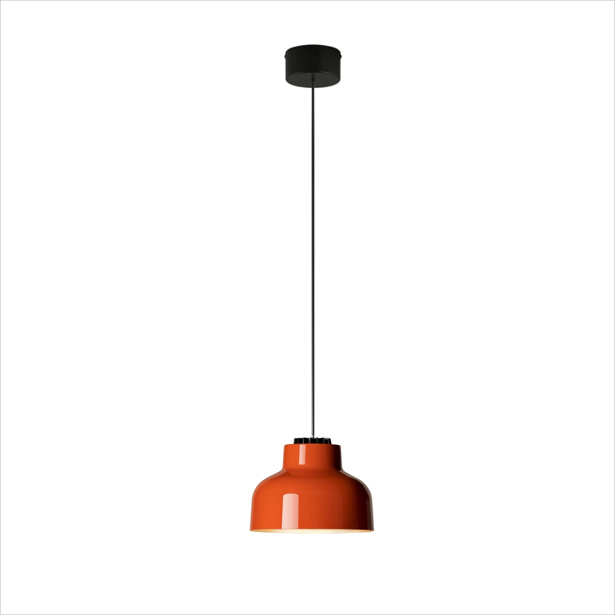  Glossy reddish orange, Black