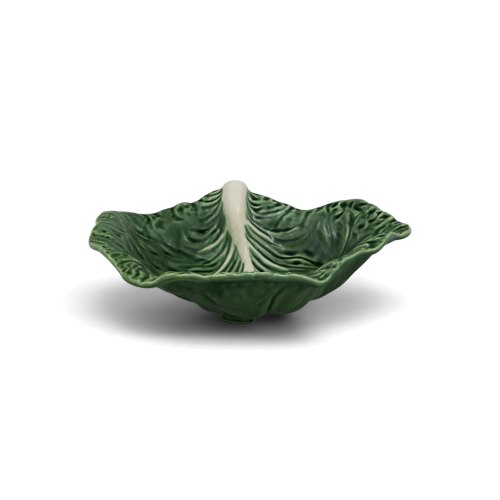 Cabbage Crooked Leaf Serving Bowl