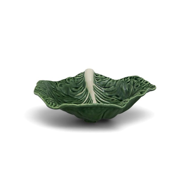 Cabbage Crooked Leaf Serving Bowl
