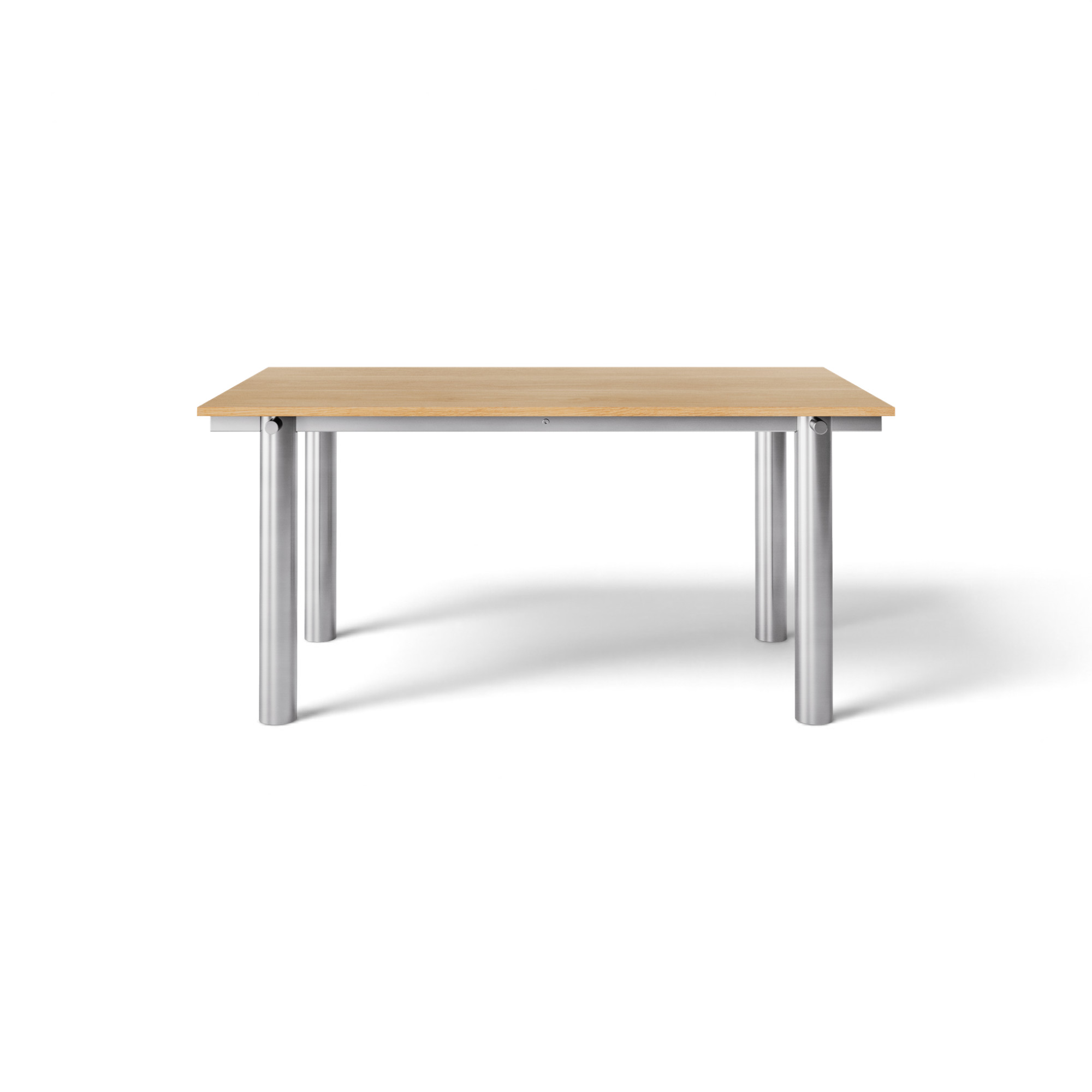  Brushed steel / natural oak