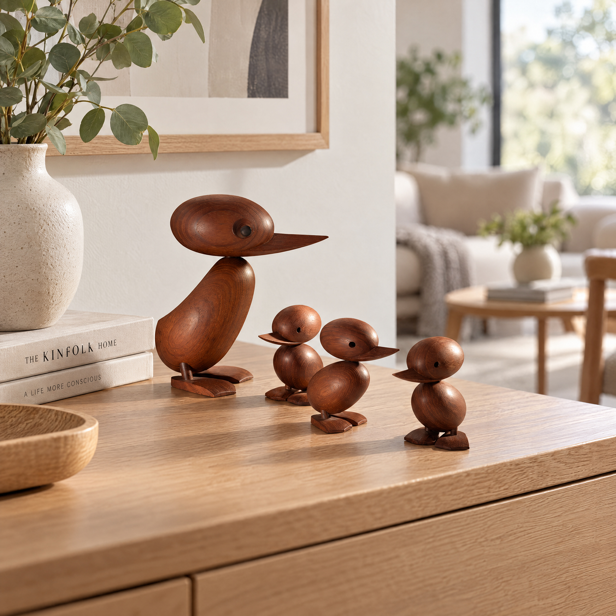 Architectmade - Duck & Duckling Wooden Figurines | Gessato Design