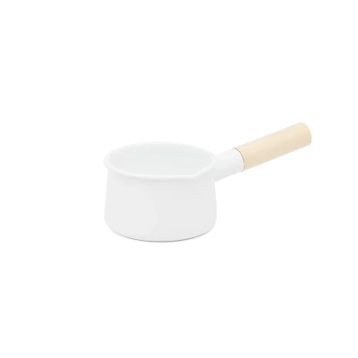 Kaico Enamel Milk Pan by Makoto Koizumi - Gessato Design Store