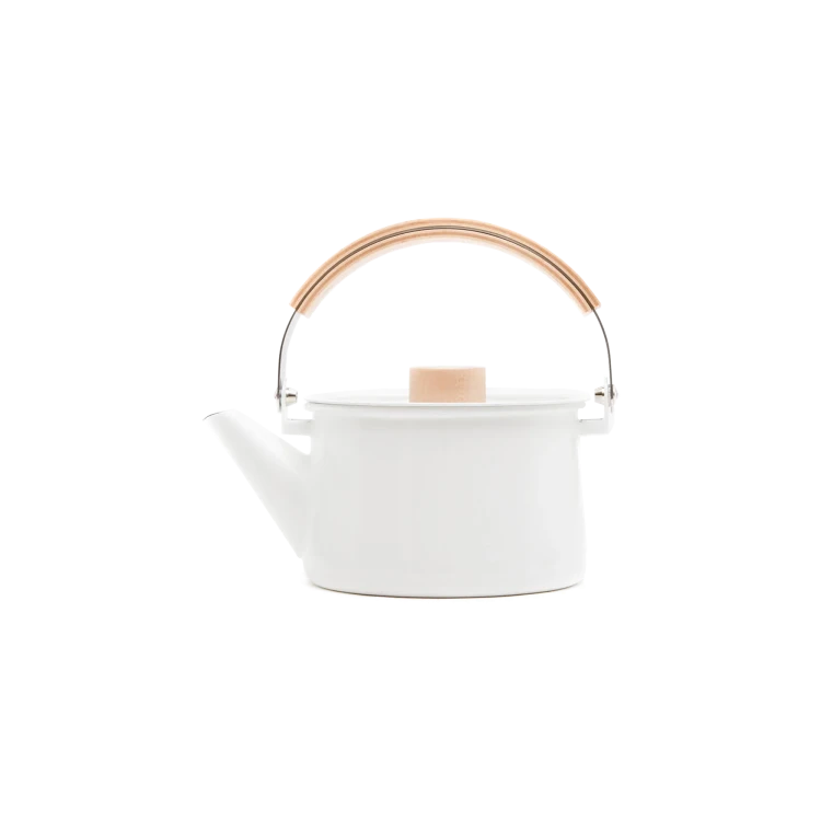 Kaico Enamel Tea Kettle by Makoto Koizumi - Gessato Design Store