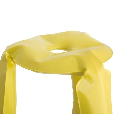 Plopp Inflated Metal Stool, Yellow - Gessato Design Store