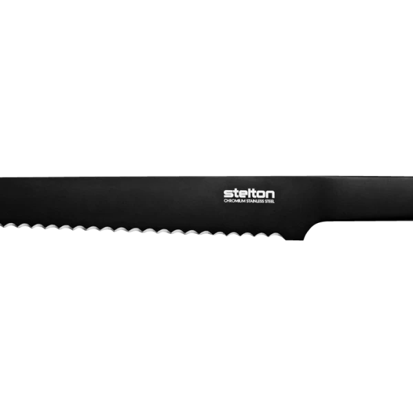 Pure Black Bread Knife by Stelton-0