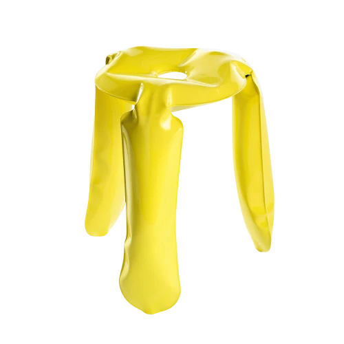 Plopp Inflated Metal Stool Yellow-0