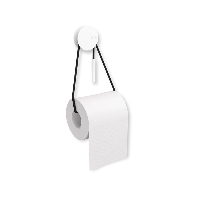 Diabolo Toilet Paper Holder, White - Gessato Design Store