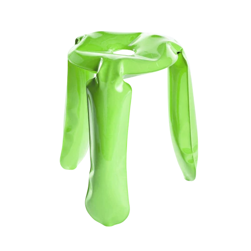Plopp Inflated Metal Stool Green-0