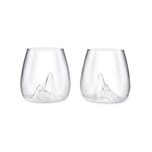 Escape, Hand Blown Glass Tumblers by Aruliden – Set of 4 - Gessato Design Store