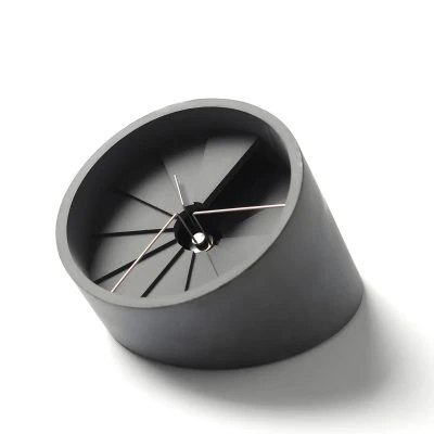4th Dimension Concrete Desk Clock - Gessato Design Store