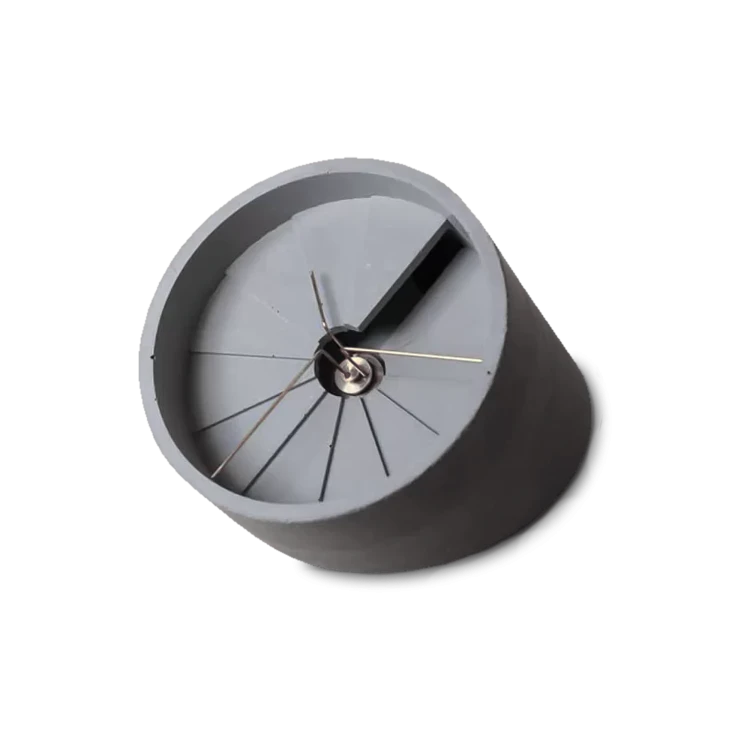 4th Dimension Concrete Desk Clock - Gessato Design Store