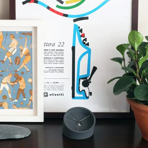 4th Dimension Concrete Desk Clock - Gessato Design Store
