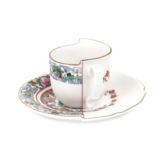 Seletti Hybrid Collection, Tamara Coffee Cup & Saucer-0
