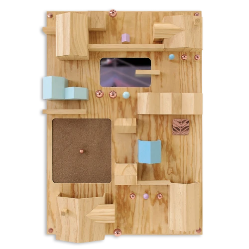 Suburbia Wall Storage by Seletti, Natural-0