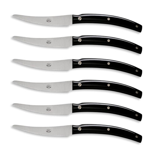 Convivio Steak Knife, Black - Set of 6-0
