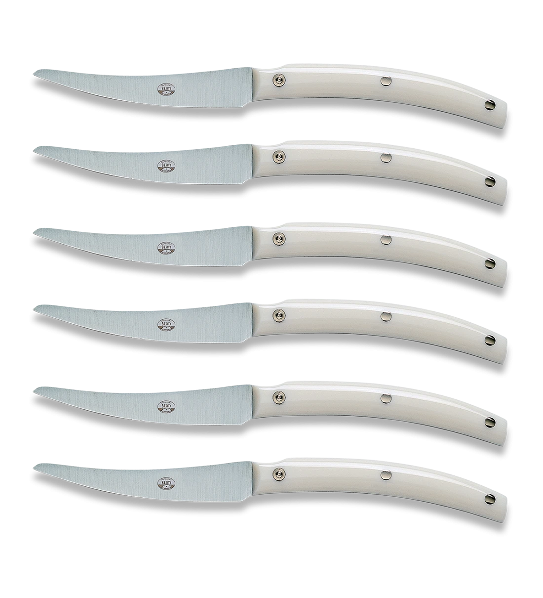 Convivio Steak Knife, White- Set of 6-0