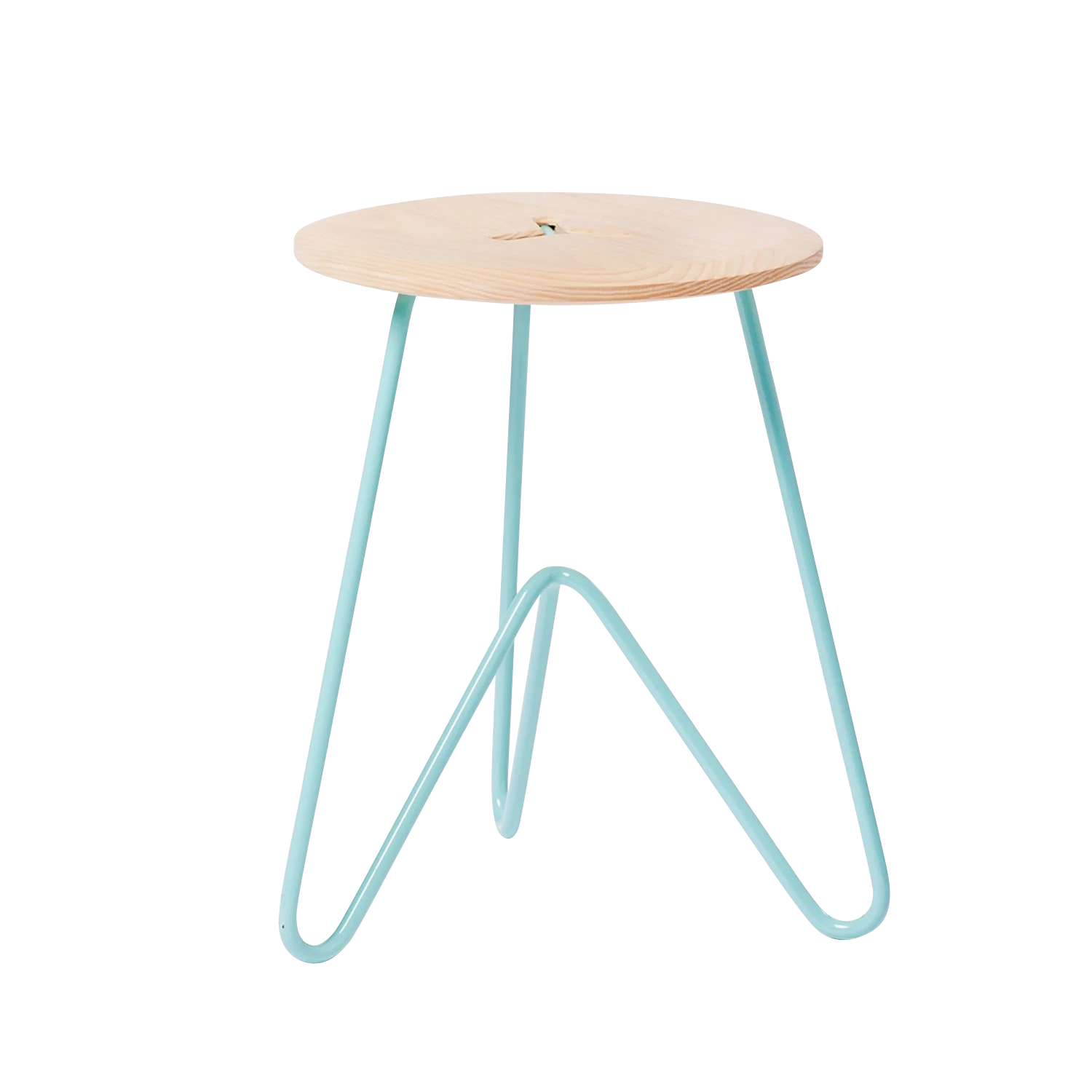 Low Stool, Ash on Seafoam-0