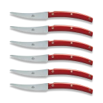 Convivio Steak Knife, Red - Set of 6-0