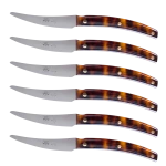 Convivio Steak Knife, Tortoise - Set of 6-0