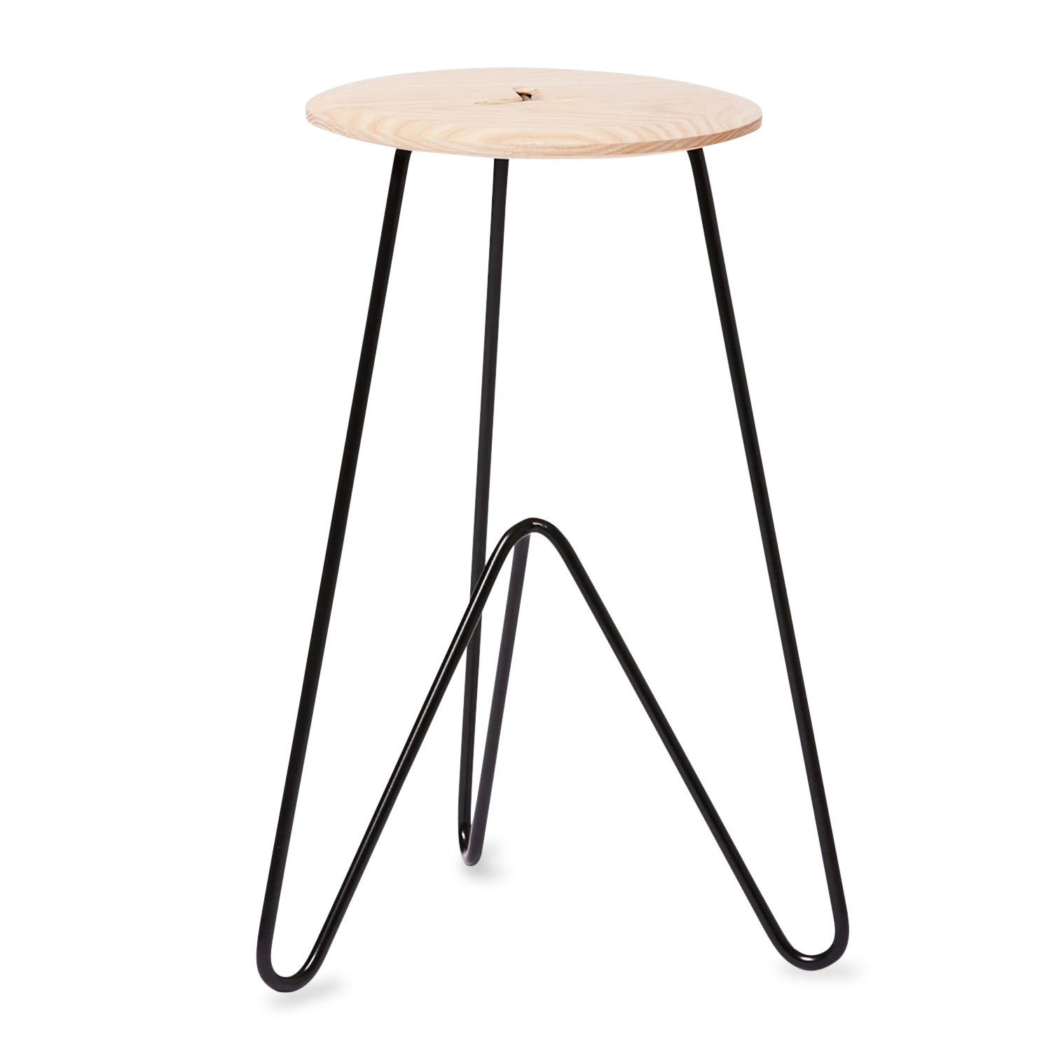High Stool, Ash on Black -0