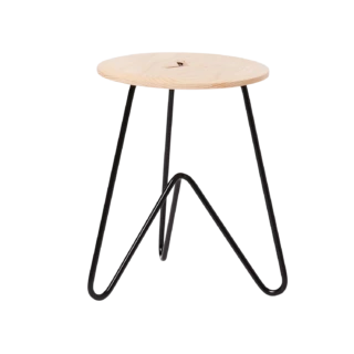 Low Stool, Ash on Black-0