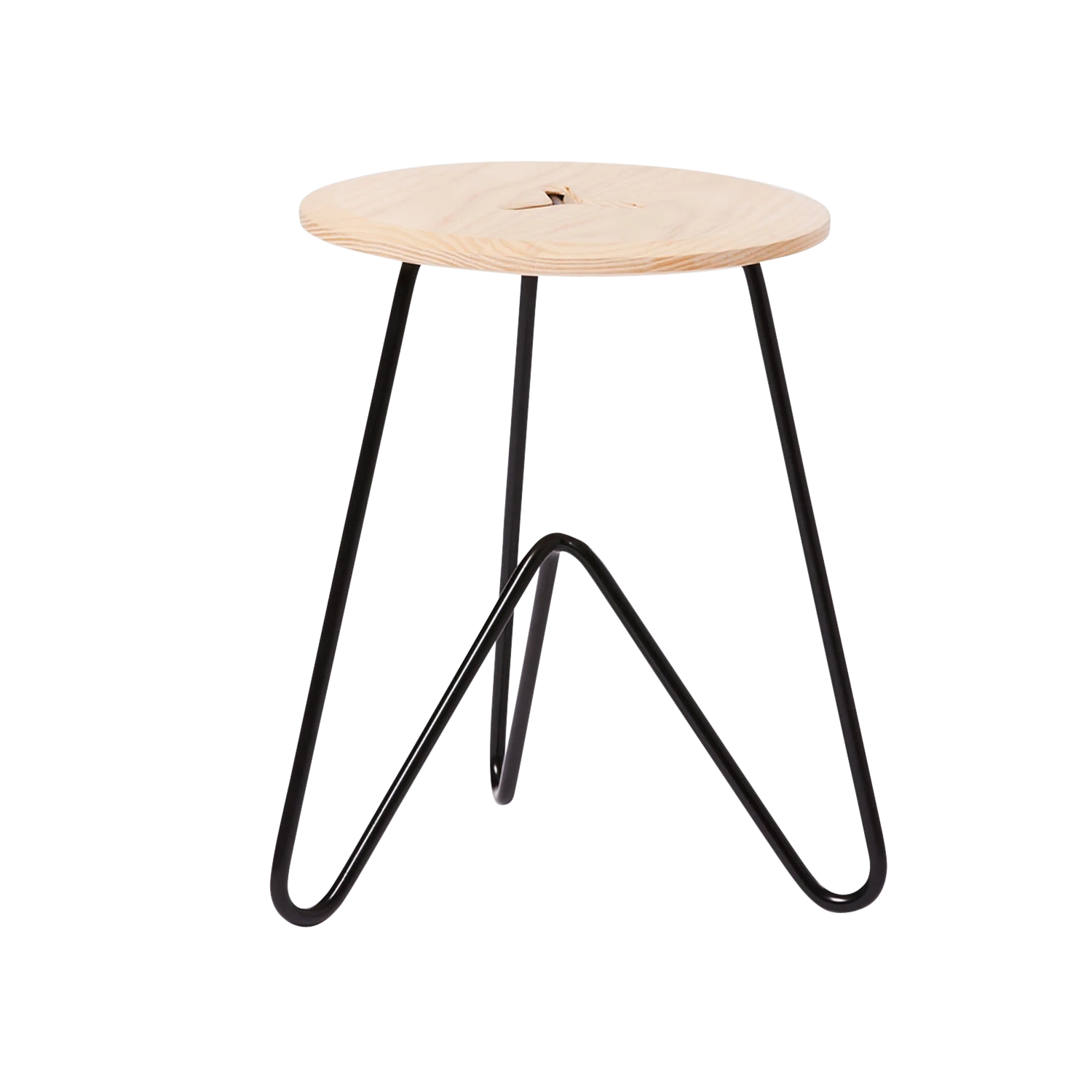 Low Stool, Ash on Black-0