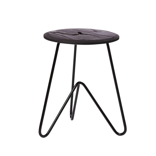 Low Stool, Black on Black-0