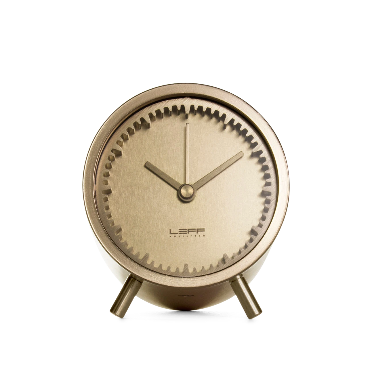 Leff Amsterdam & Piet Hein Eek's Tube Clock, Brass-0