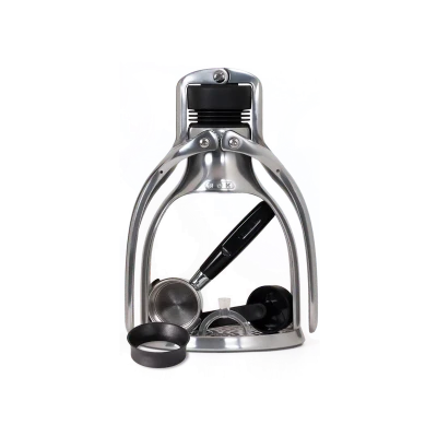 ROKMAKER Hand-powered Espresso Machine, Classic Aluminum - Gessato Design Store